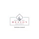 Helion Logo, weißer Hintergrund, roter Helion Real Estate Schriftzug, schwarze Umrandung, Seit 1993. "Diskretion erwünscht"